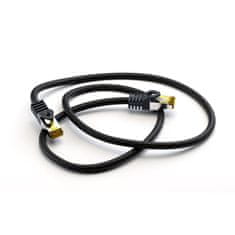 Goobay S/FTP CAT 6A / S/FTP CAT 7 patch 3m črn (91617) mrežni povezovalni kabel
