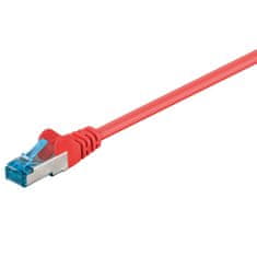 Goobay S/FTP CAT 6A patch 0,5m rdeči mrežni povezovalni kabel