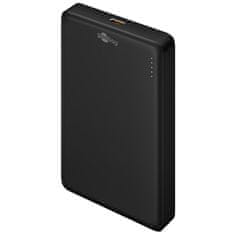 Goobay Magnetic Wireless PowerBank 10.000 mAh črna brezžična prenosna baterija
