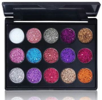 slomart AG861A Paleta senčil za oči 15 barv