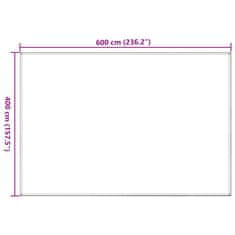 Vidaxl Preproga za šotor svetlo zelena 400x600 cm HDPE