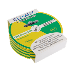 ELMARK izolirni trak 20m x 19mm RUMENA/ZELENA