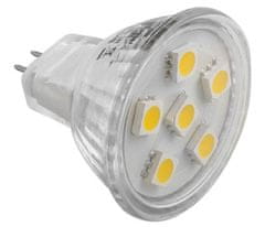 Forever LED sijalka G4 6LED 1.3W SMD5050 12V MR11 - hladno bela
