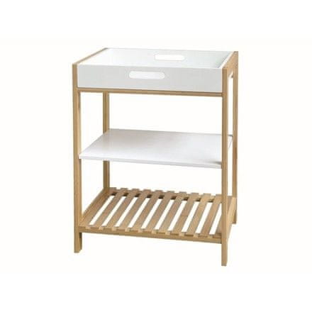 HIT HIT HT-24501125 s pladnjem iz bambusa 40x30x50cm, 3 police