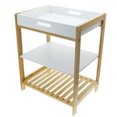 HIT HIT HT-24501125 s pladnjem iz bambusa 40x30x50cm, 3 police