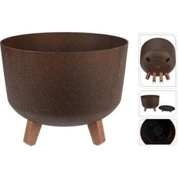 ProGarden Lonec za rože KO-Y89300310 premer 29 x 22 cm rjava