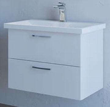 Nord produkt KOPALNIŠKA OMARICA Z UMIVALNIKOM LINNA VISEČA 90X45X53,5 CM BELA SIJAJ