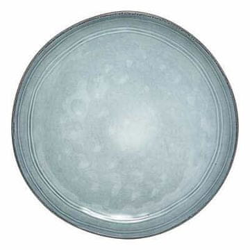5Five® KROŽNIK IZ KAMENIČNE POSODE 22 cm CVET eleganten moder