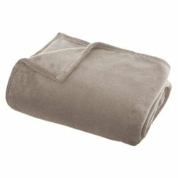 Atmosphera FLANELASTA ODEJA 125x150 cm bež TOPLA, prijetna