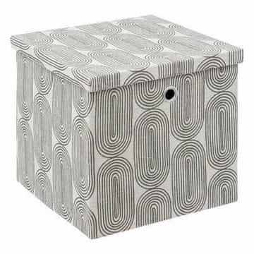 5Five® ŠKATLA S POLICAMI 31x31cm siva mavrična kartonska škatla