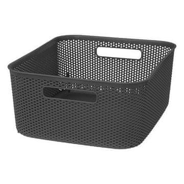 5Five® KOŠARA ZA KROMPIR Z ODPRTIMI ROBOVI 11 L temno siva z ročaji