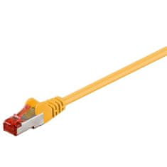 Goobay S/FTP (PiMF) patch CAT6 3m rumeni mrežni povezovalni kabel