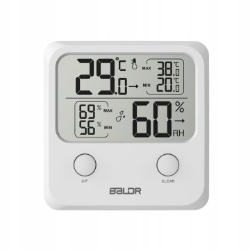 shumee BALDR B0335 Vremenska postaja Higrometer Termometer LCD