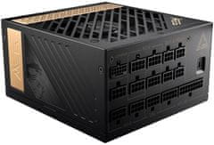MSI napajalnik MEG Ai1300P PCIE5/ 1300W/ ATX3.1/ akt. PFC/ 10 let garancije/ 120mm ventilator/ modularni/ 80PLUS Platinum