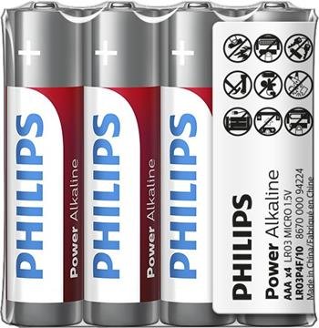 Philips LR03P4F/10 Alkalne baterije AAA 4 kosi