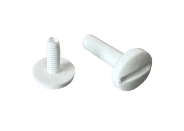 shumee Vijačna zakovica 25 mm, plastična bela, 100 kosov vijačne zakovice, knjigoveška