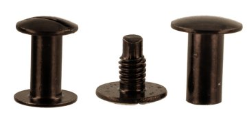 shumee Vijačne zakovice Knjigoveški vijak 10 mm črn SET 50 kosov DIY