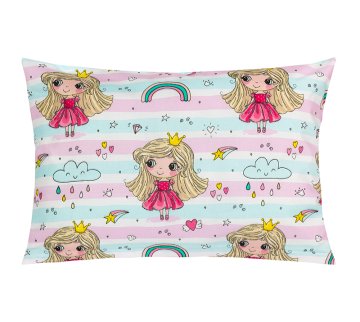 Bombažna prevleka za vzglavnik - 40x60 cm - Princess