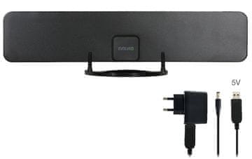 Evolveo Xany 2B, 230/5V, aktivna sobna antena FM/DAB+/DVB-T2, LTE,4G,5G filter