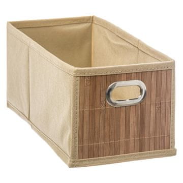 5Five® Košara/posoda 15x31x14cm bambusovo siva