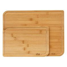5Five® Komplet 2 bambusovih desk za rezanje