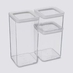 5Five® Komplet 3 prozornih posod Eske 1,5 l, 1 l in 0,5 l