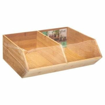 5Five® Bambusov organizator z 2 predelkoma 35x30,5x12,5 cm