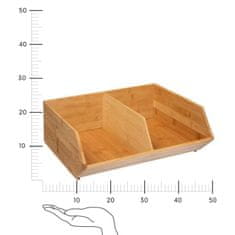 5Five® Bambusov organizator z 2 predelkoma 35x30,5x12,5 cm