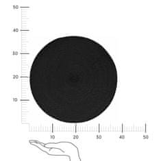 5Five® 38 cm pleten podstavek ČRNE barve