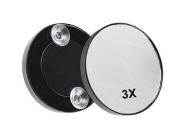 Povečevalno ogledalo s priseski Ø9; 10 cm - (9 cm, 3x) črno
