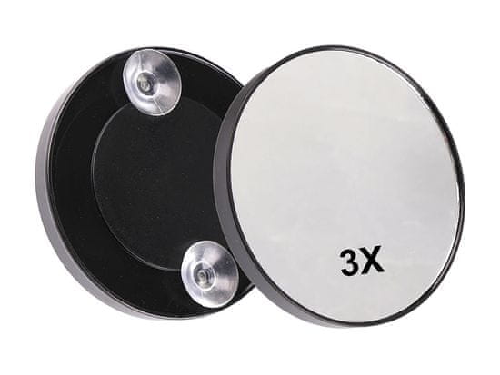 Povečevalno ogledalo s priseski Ø9; 10 cm - (10 cm, 3x) črno
