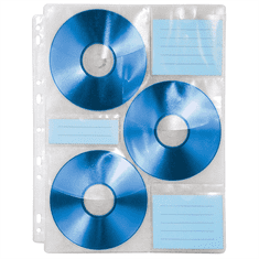 Hama folija za 6 CD/DVD-jev, DIN A4, vključno s kazalkami, pakiranje po 10 kosov (cena za paket)