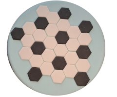 shumee Dekoracija za torto iz sladkornih ploščic, bele in črne barve, 30 kosov