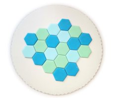 shumee Dekoracija za torto iz ploščic morskega sladkorja 20 kosov