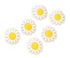 shumee Okras za torto Rumeni cvetovi marjetice 6 kosov