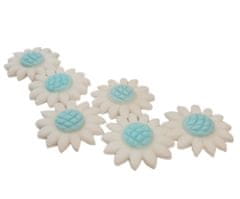 shumee Okras za torto - modri cvetovi marjetic, 6 kosov.