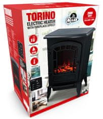 EDCO Električni grelnik in kamin s plameni LED 2000W TORINO ED-222417