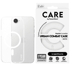 PanzerGlass Care Urban Magsafe ovitek za iPhone 16e, prozoren