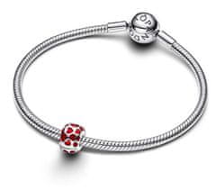 Pandora Romantična sponka perla s srčki Moments 793679C01
