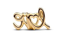 Pandora Čudovita pozlačena perla Love Shine Moments 793055C00