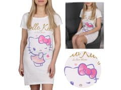 HELLO KITTY Hello Kitty Kremna ženska nočna srajca, bombažna spalna srajca XS
