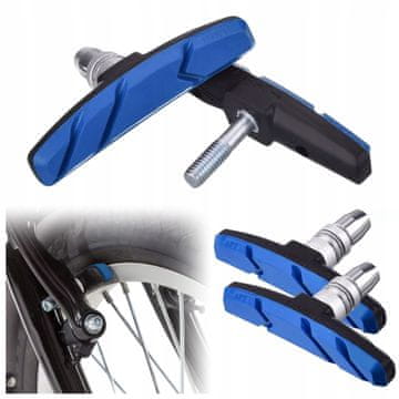 Korbi Gumijaste zavore za kolo V-Brake, komplet 2 kosov, 70 mm moder