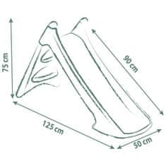 Smoby tobogan, XS, zelen, 125 x 50 x 75 cm (820629)