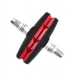 Korbi Gumijaste zavore za kolo V-Brake, komplet 2 kosov, 70 mm rdeč