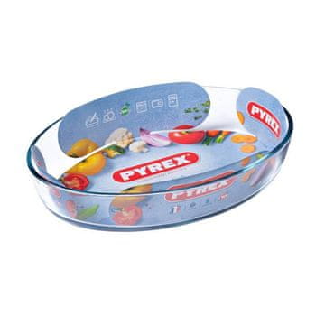 Pyrex OVALNA POSODA ZA PEKO 2,2L, 30X21X6CM, STEKLO