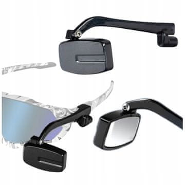 Korbi Kolesarsko ogledalo, pritrjeno na očala, nastavljivo univerzalno 360°