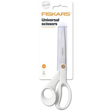Fiskars Univerzalne škarje Functional Form, 21 cm, bele