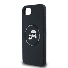 Karl Lagerfeld Originalen ovitek MagSafe iPhone 16e - Karl and Choupette - črn - KLHMPSE4SKCHTCK