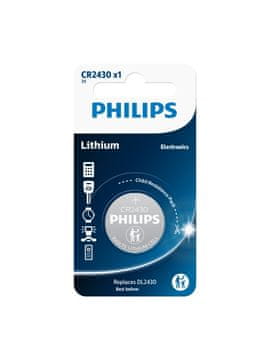 Philips Baterija CR2430/00B litijeva 3,0V gumbna celica