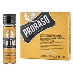 Proraso Set za nego brade z vročim oljem 4 x 17 ml